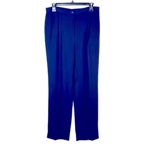 Laura Scott Vintage Navy Blue Straight Leg Dress Pants Women's Size 12P
